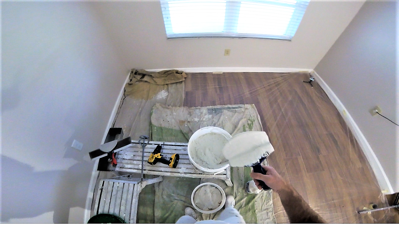 Learn how to skim coat Mixing skim coat Quick Tip